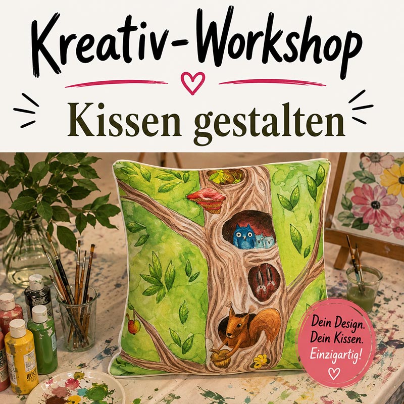 Workshop-Thema: Kissen gestalten